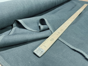 Ткань лен 100% широкая "Blue ink"