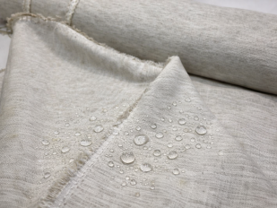 Ткань для скатерти с пропиткой лён + П/Э 