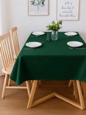 150х200 Прямоугольная зеленая скатерть хлопок