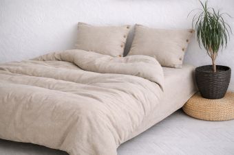 Комплект постельного белья из полульна Евро IKEA