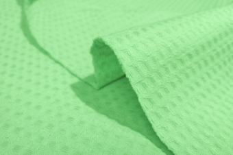 Вафельная ткань для полотенец хлопок Фисташковая