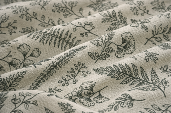 Ткань полулен Травушка-Муравушка