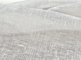 150см. Мешковина белая льняная