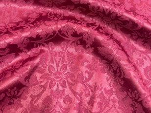 Ткань скатертная журавинка Бордовая