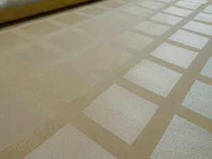 155 см. Ткань с пропиткой журавинка в клетку Бежевая