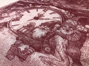 Новогоднее полотенце Time Keepers red