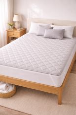 160х200 Льняной наматрасник-с льняным наполнителем